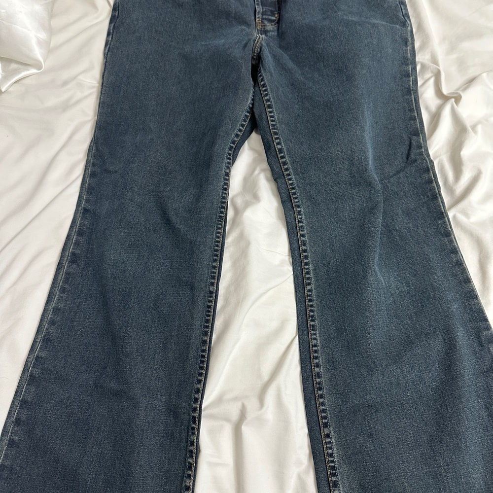 Halogen Dark Blue Flare Jeans